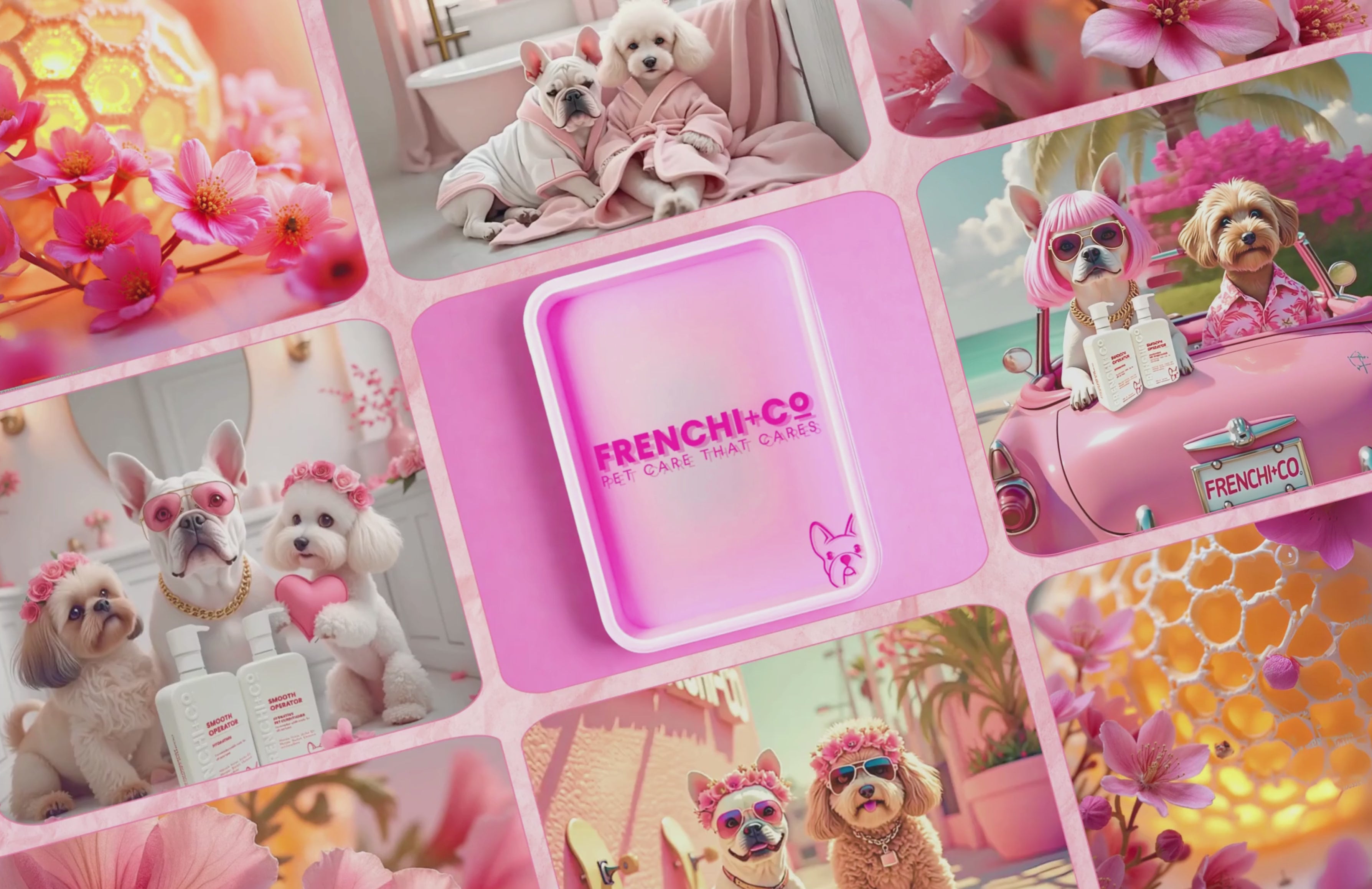 Load video: Pictures of dogs depicting the brand story